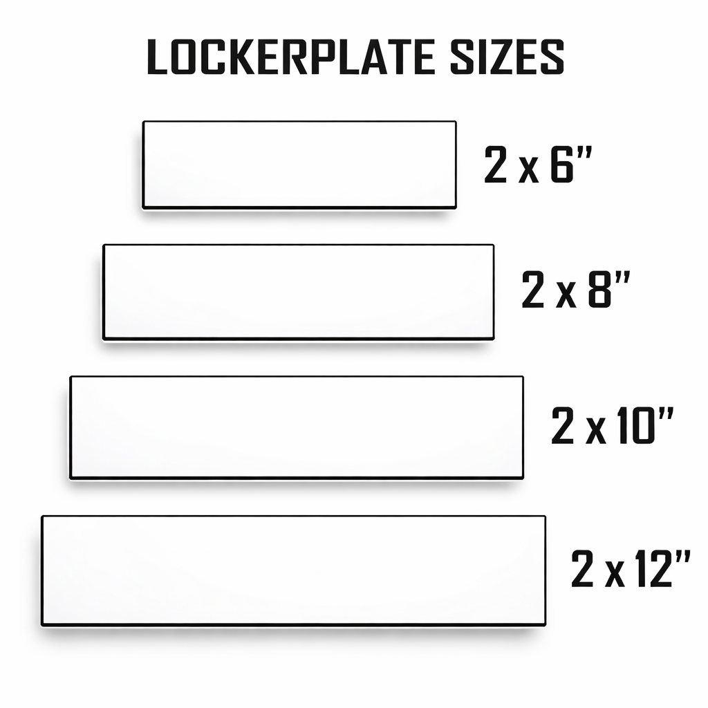 2" Magnetic Metal Nameplates