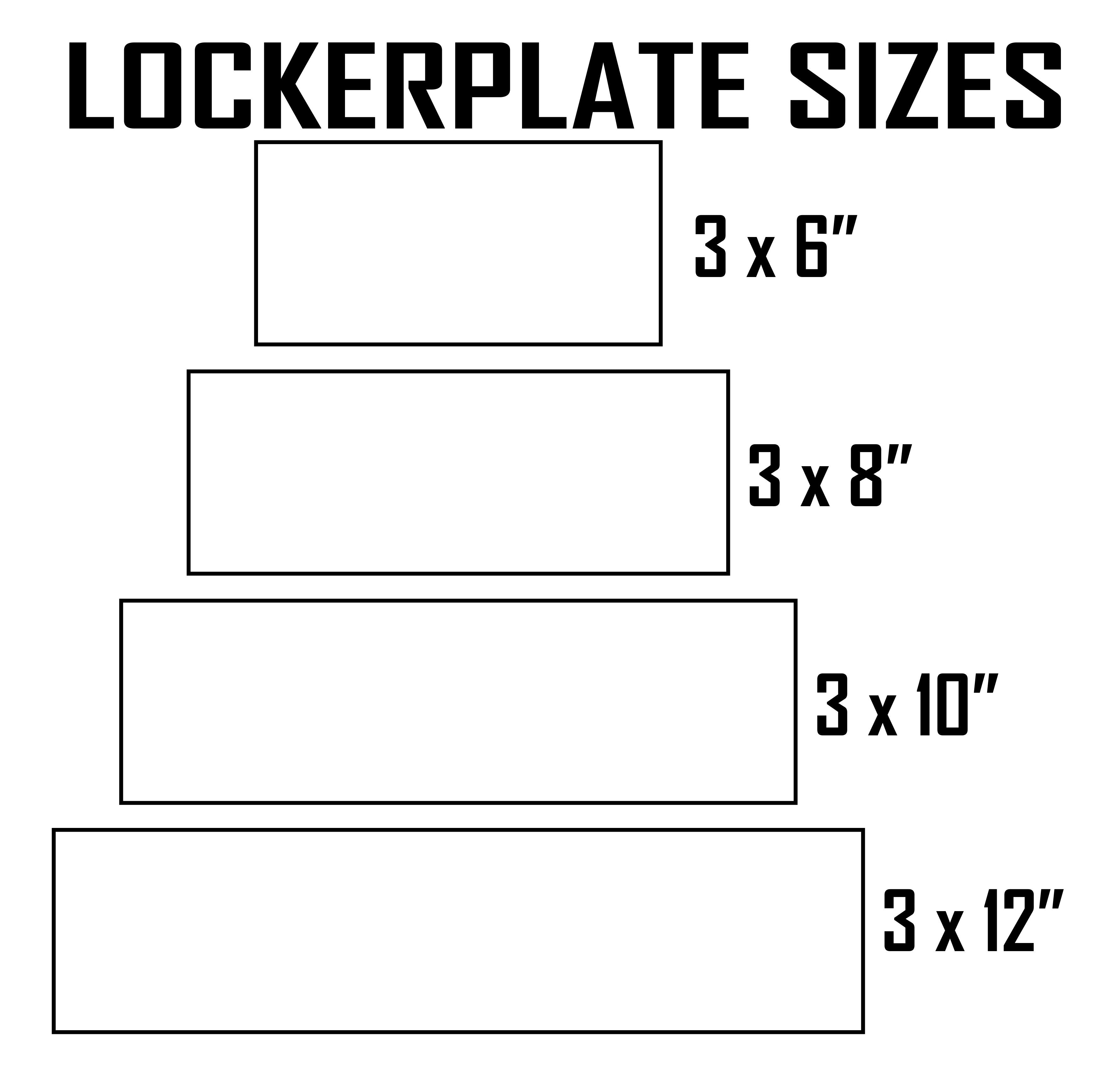 3" Magnetic Metal Nameplates