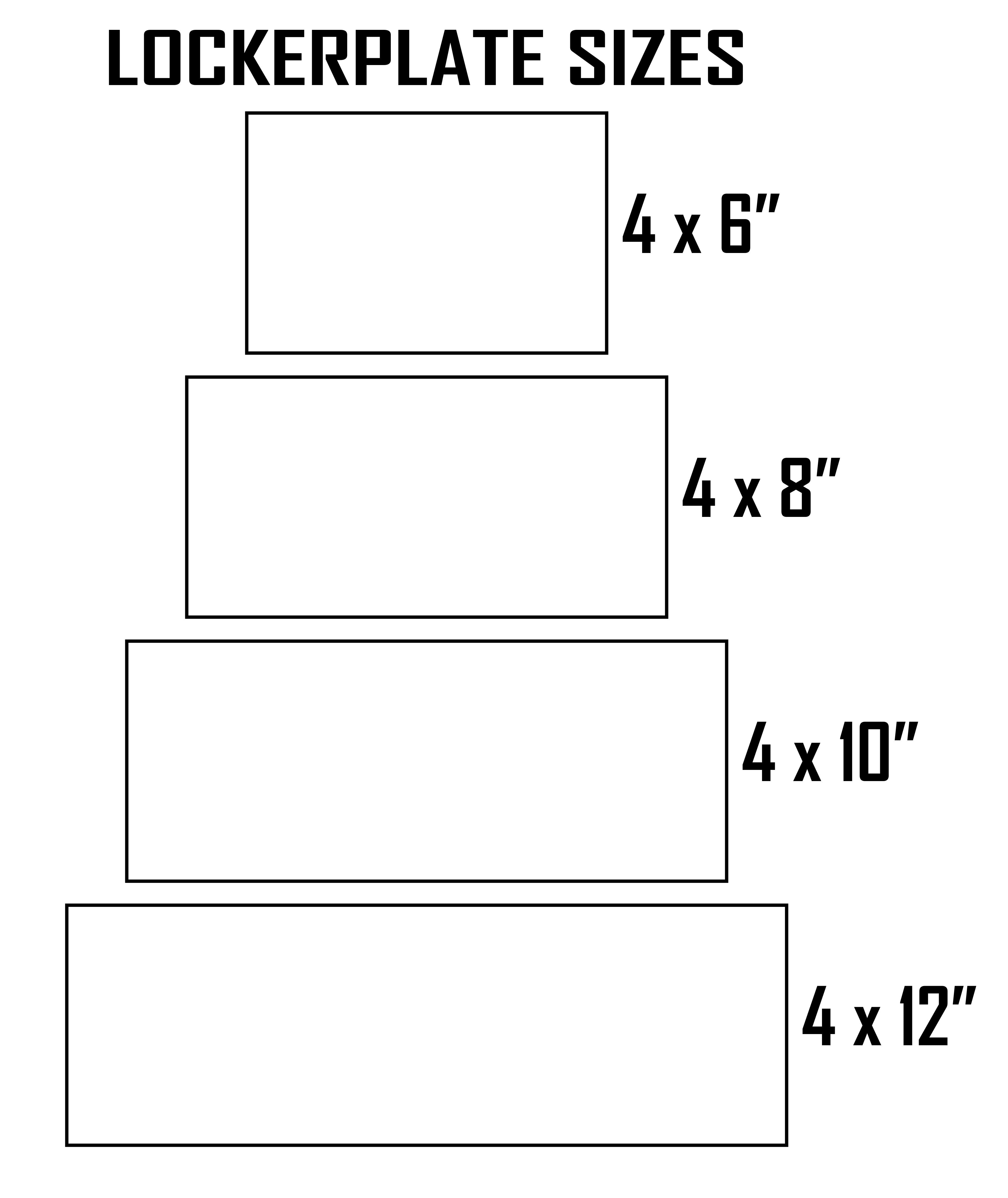 4" Metal Bracket Style Nameplates