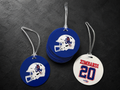 3.5" Round Metal Bag Tags