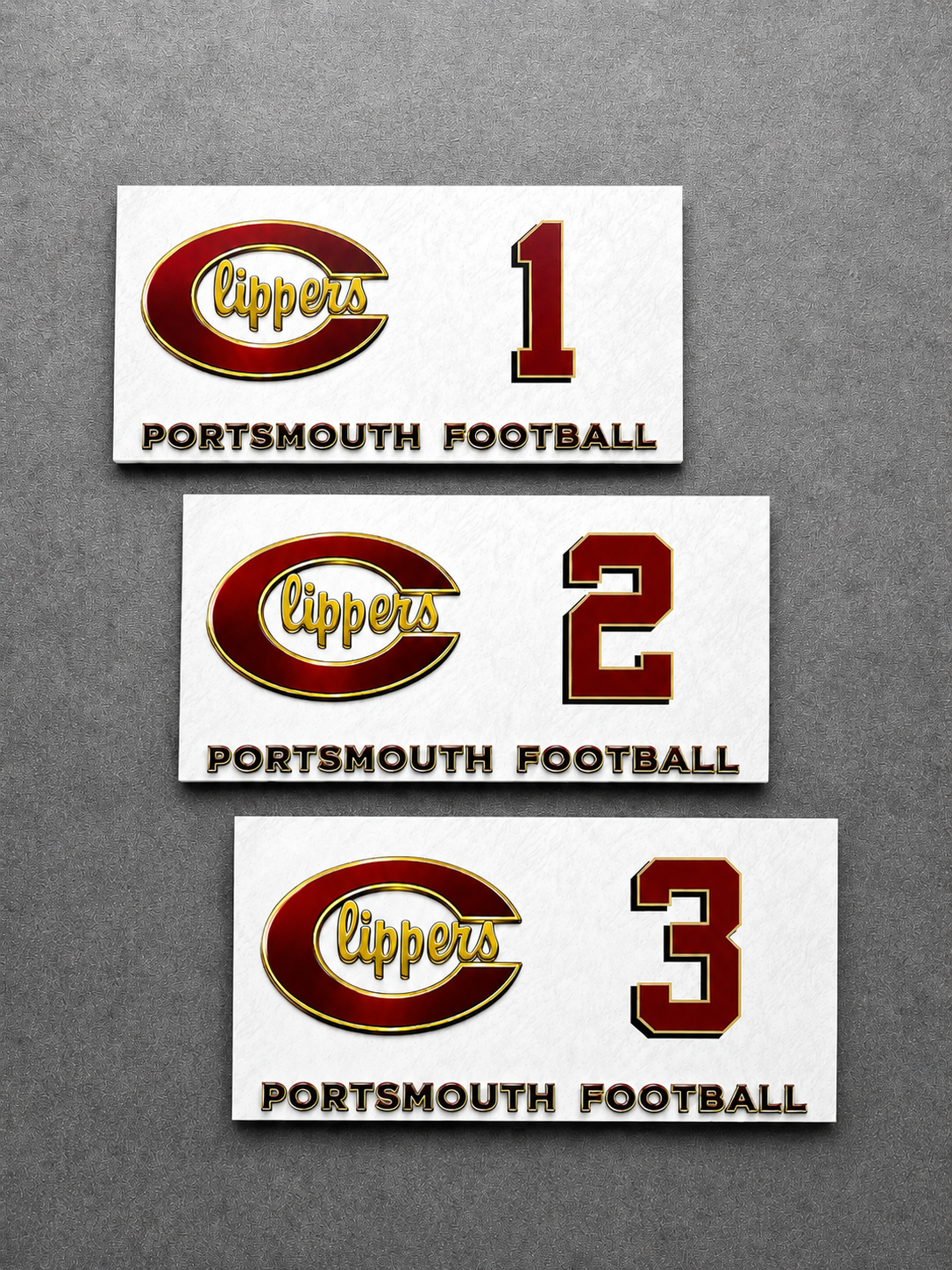 3" Magnetic Metal Nameplates