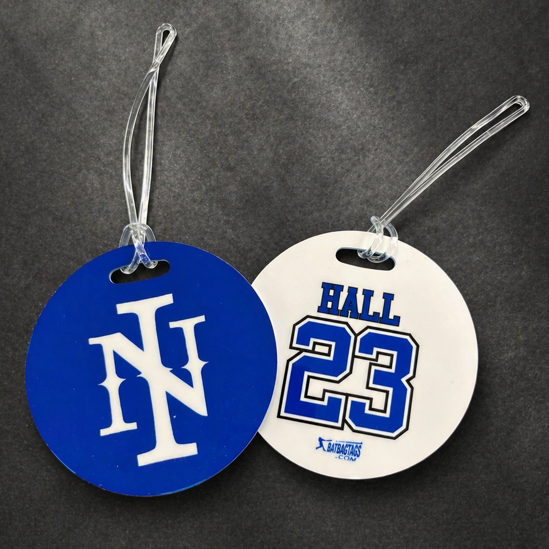 4" Round thick PVC Bag Tags