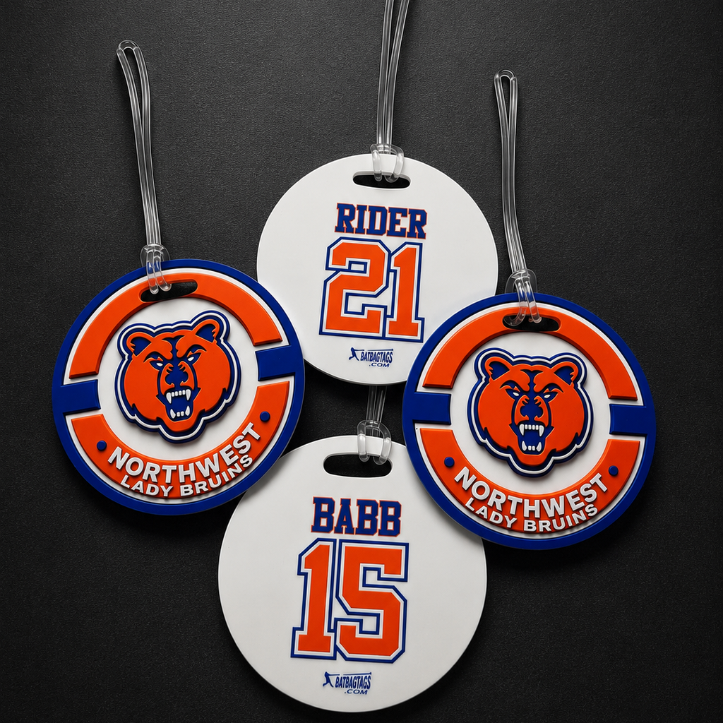 4" Round thick PVC Bag Tags