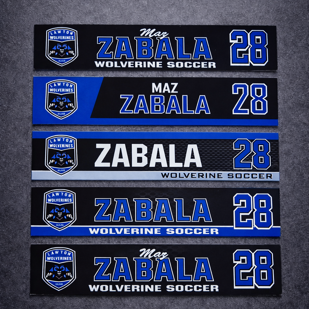 2" Magnetic Metal Nameplates