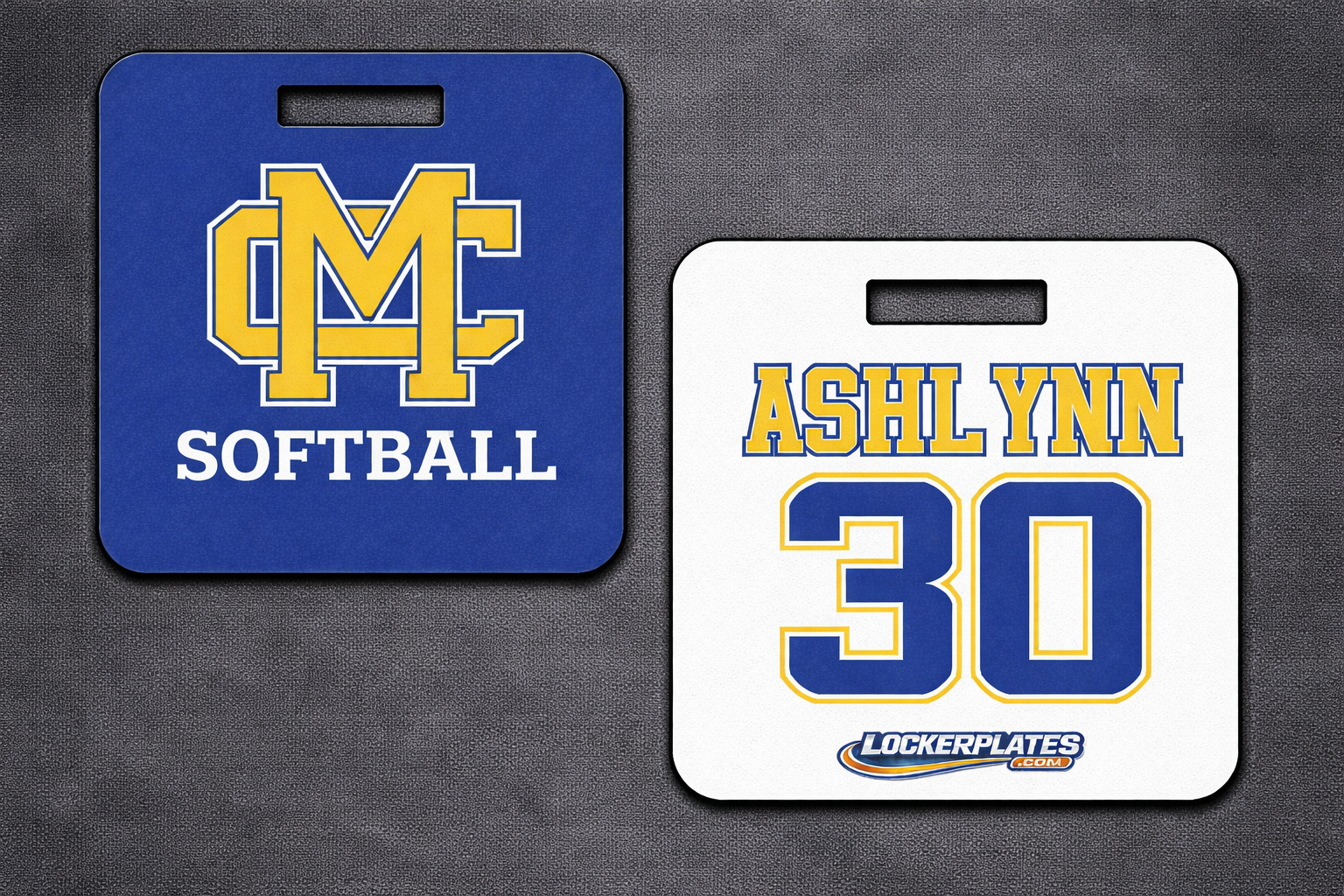 3.5" Square thick PVC Bag Tags